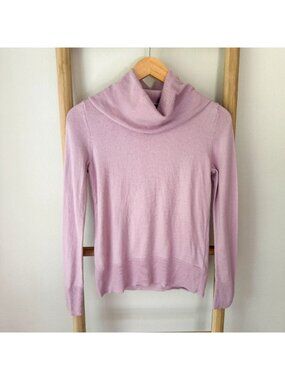 Talbots Pure Merino Wool Pink Turtleneck Sweater Women’s Size XS